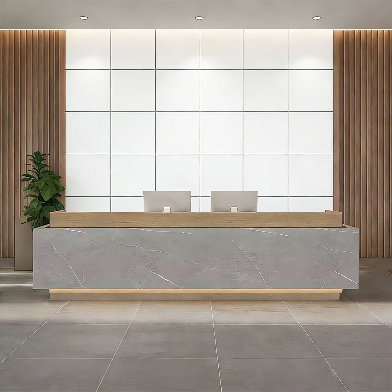 Light Luxury Simple Corporate Checkout Counter Reception Desk RD-197