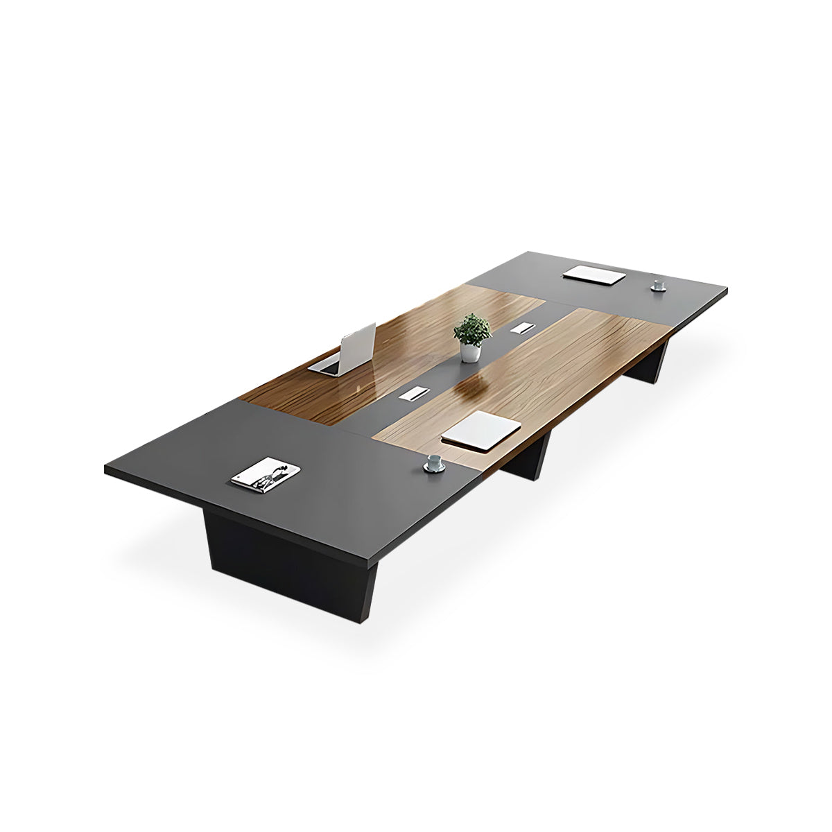 Simple Rectangular Conference Table And Chair Combination MT-007