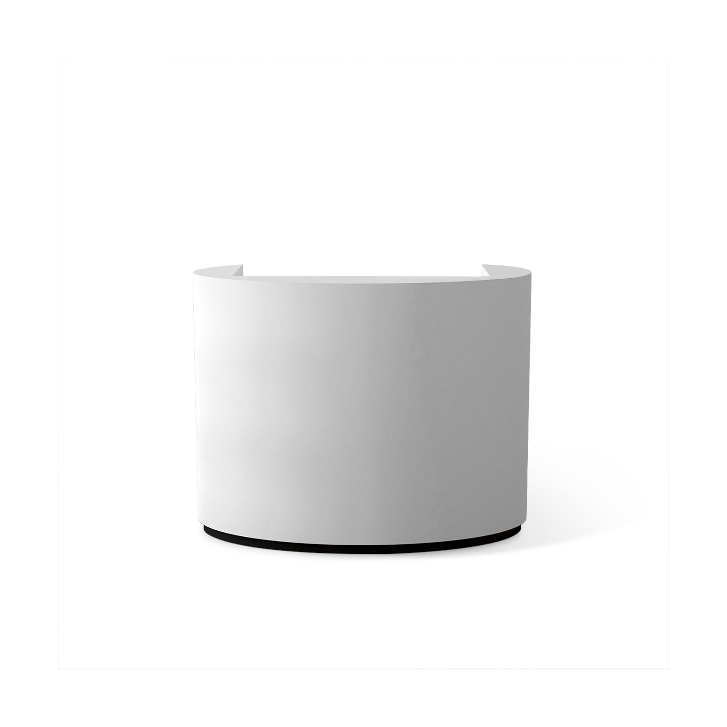 Oval Compact Salon Reception Desk with Drawer RD-137