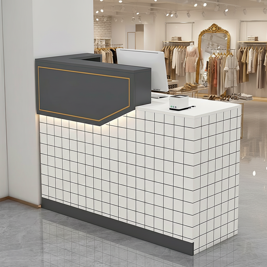 Simple Small Salon Store Restaurant Checkout Reception Desk RD-118