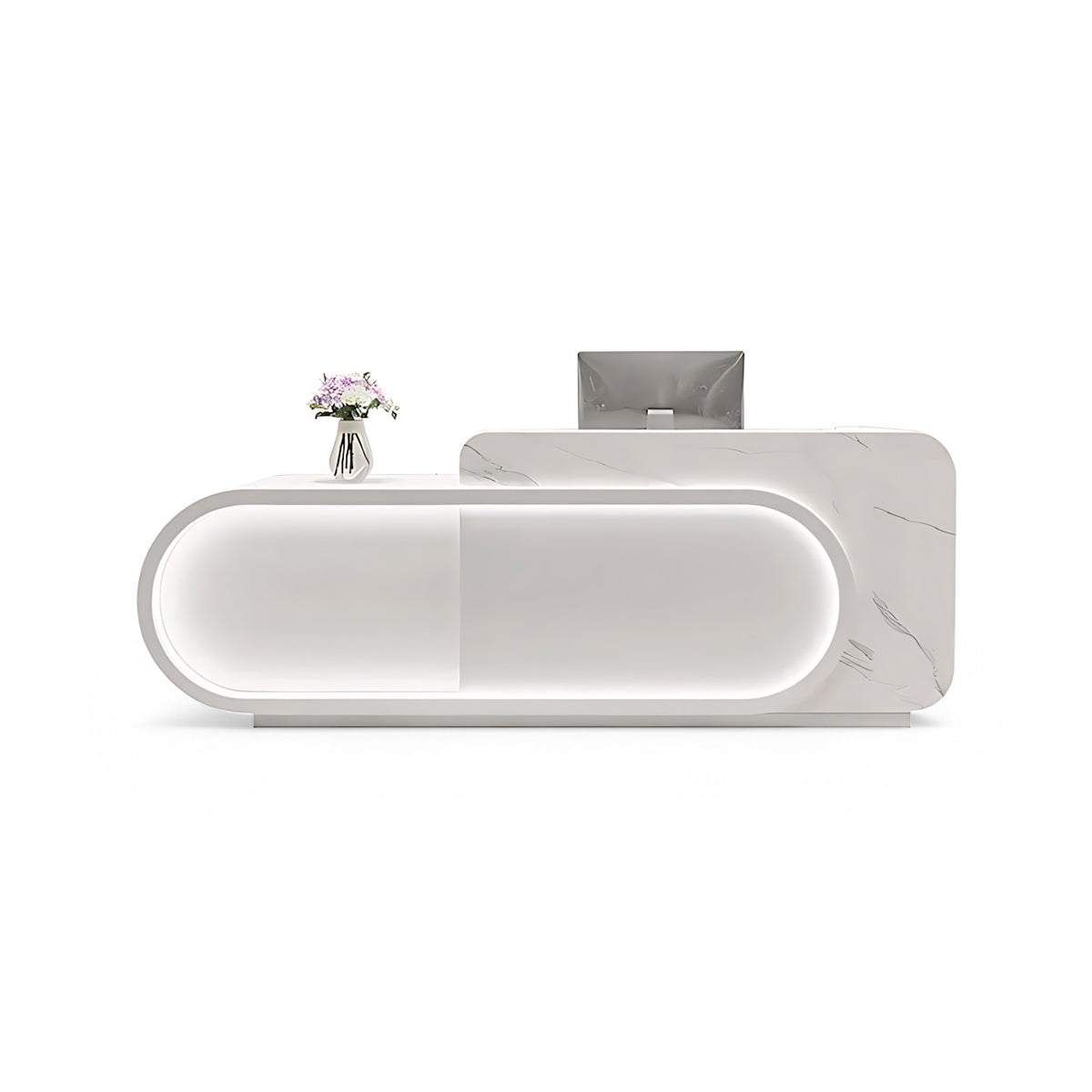 Small Store Curved Front Desk Reception Desk RD-119