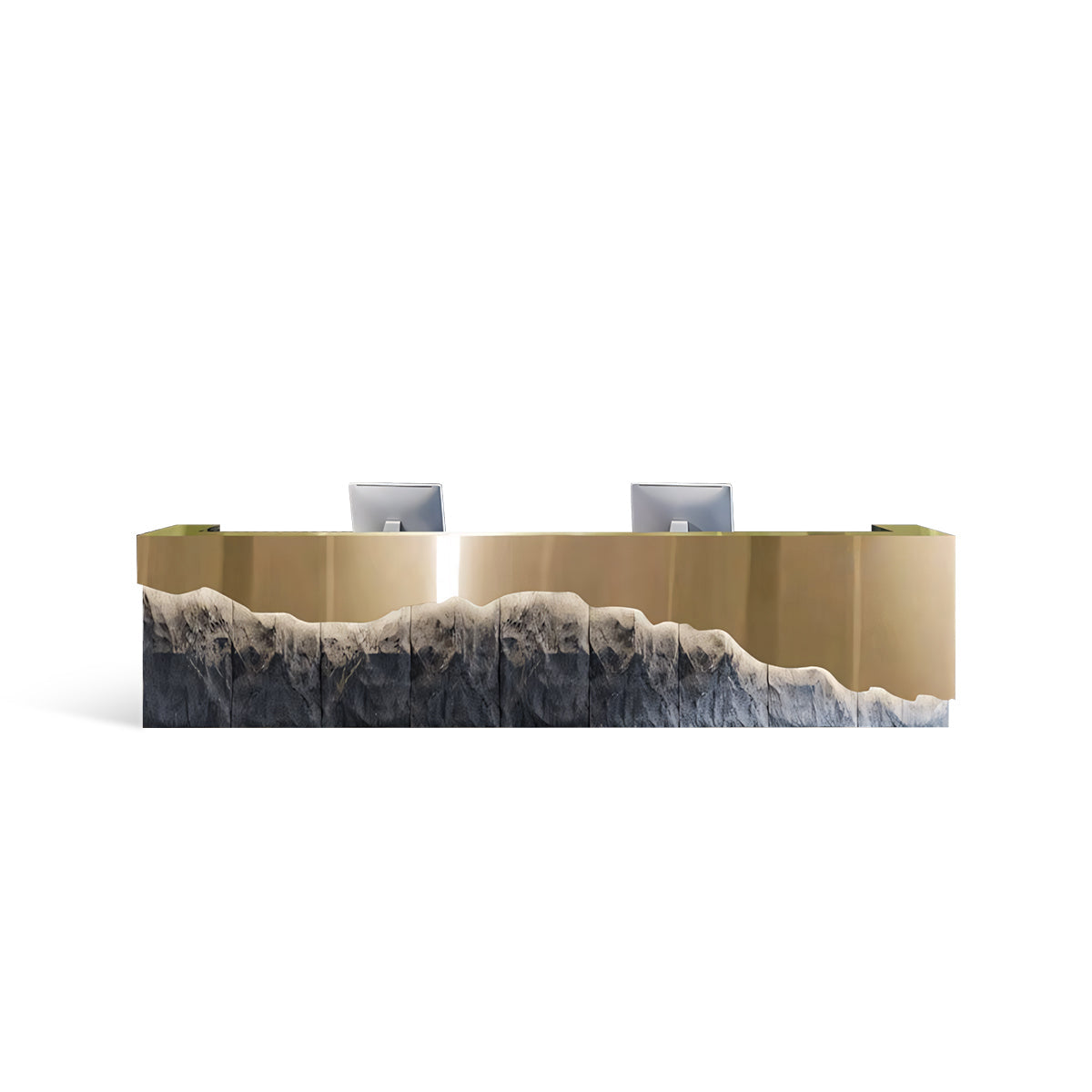 Creative Industrial Style Stainless Steel Cashier Bar Reception Desk RD-178