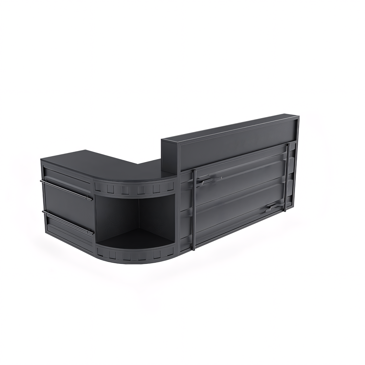 Retro Industrial Style Metal Bar Counter Front Reception Desk RD-182