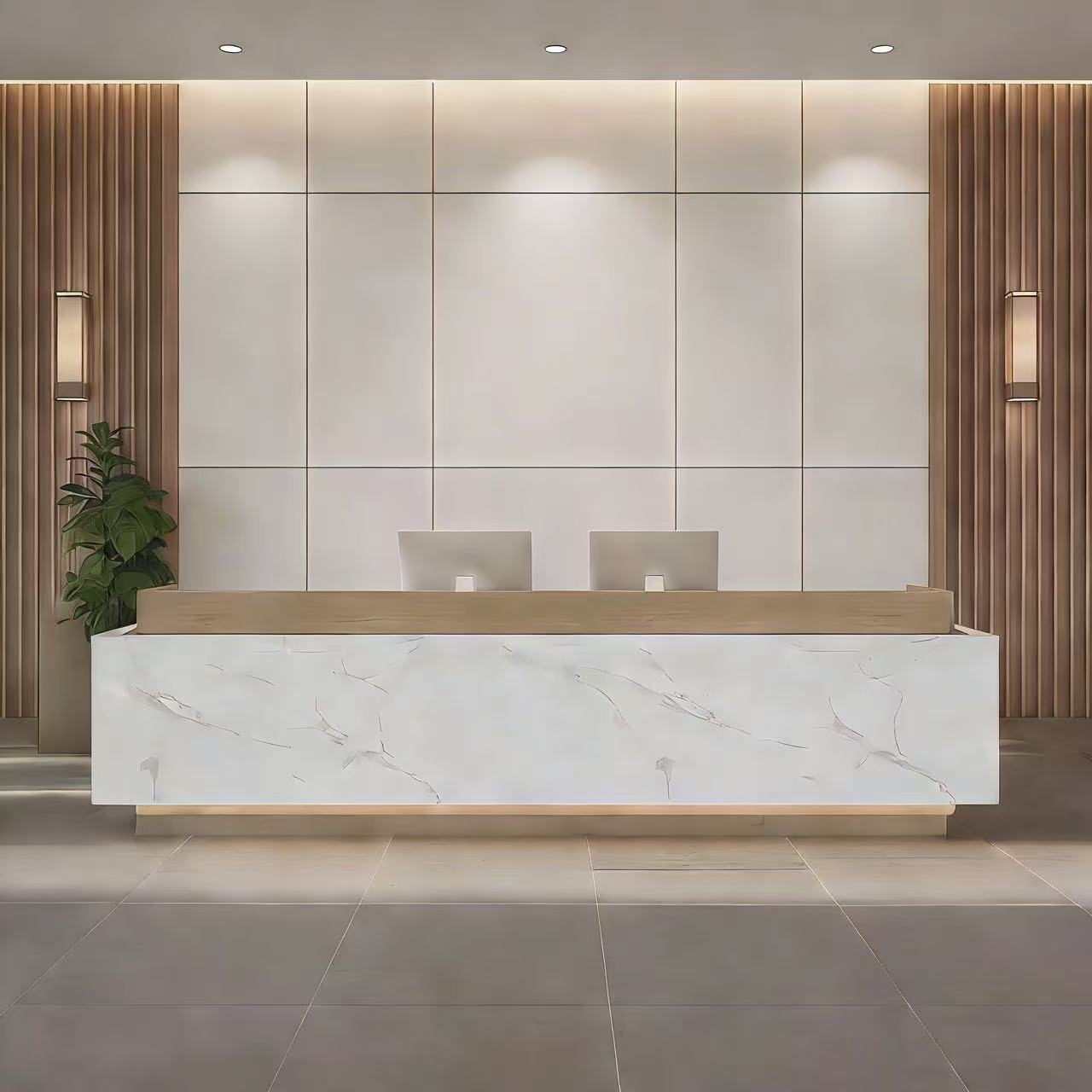 Light Luxury Simple Corporate Checkout Counter Reception Desk RD-197