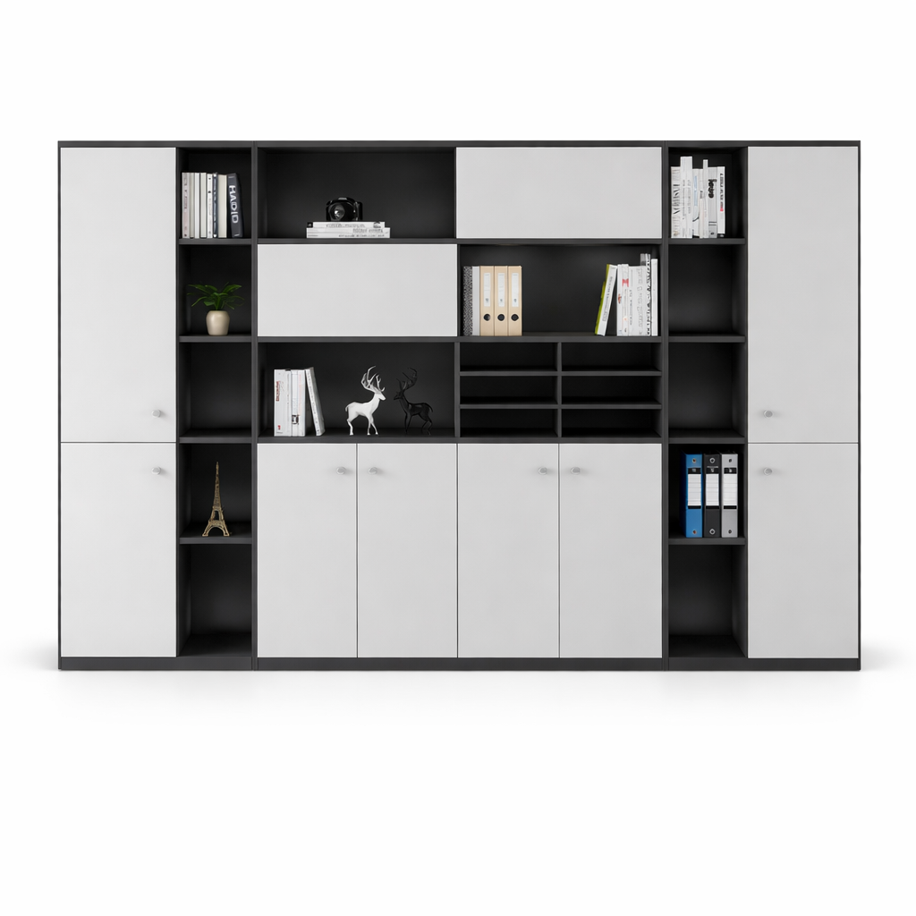 Executive Bookcase – Large Modern Office Cabinet EB-009
