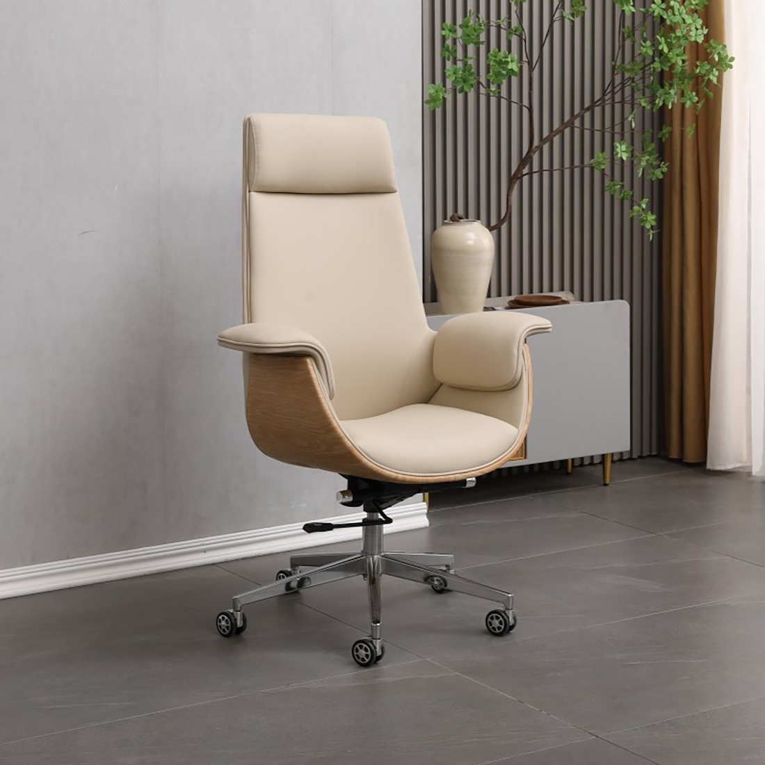 Milky Coffee Office Chair