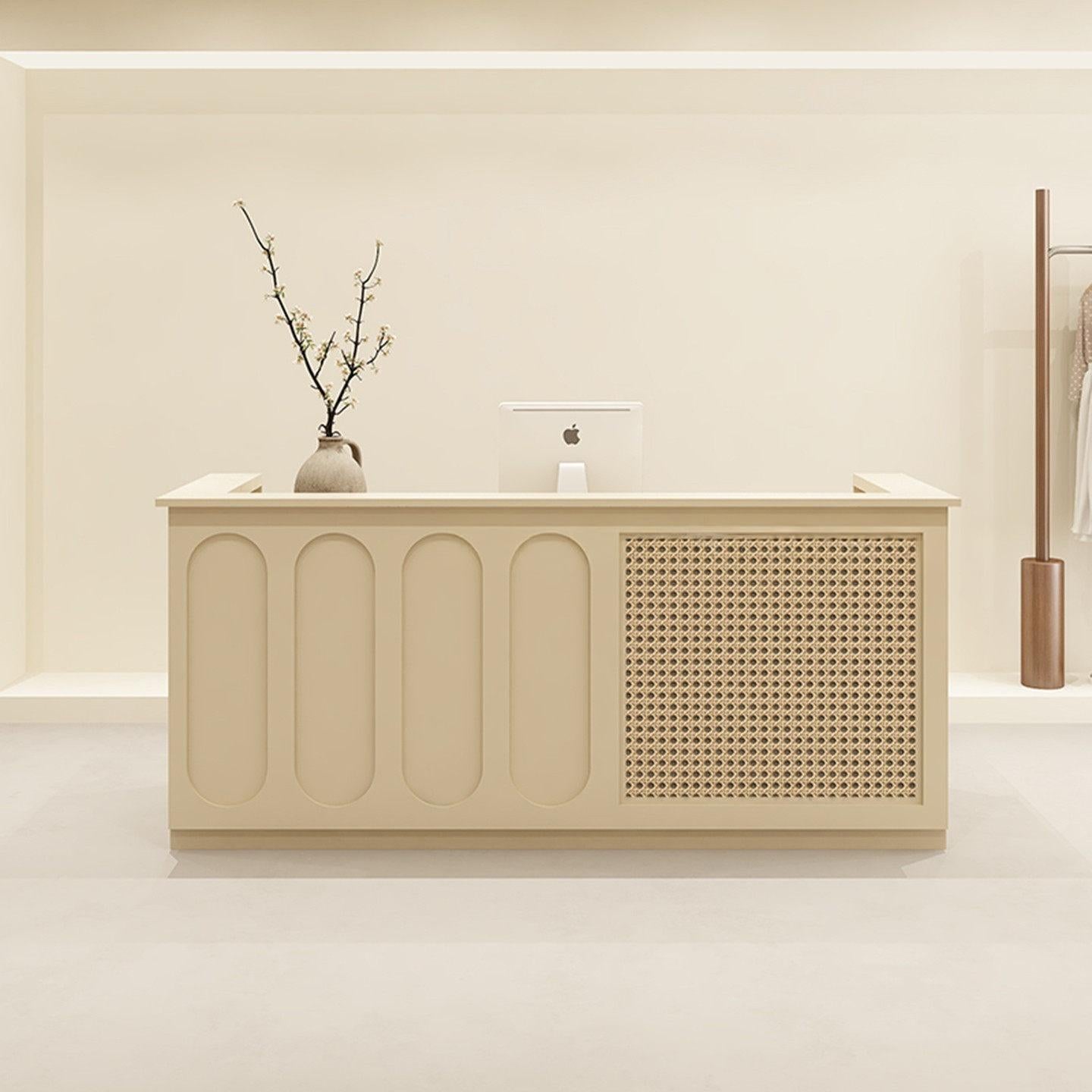 Wabi-Sabi Style Solid Wood Reception Desks RD-209