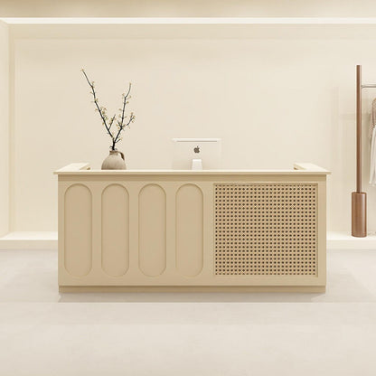 Wabi-Sabi Style Solid Wood Reception Desks RD-209