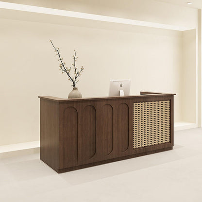 Wabi-Sabi Style Solid Wood Reception Desks RD-209
