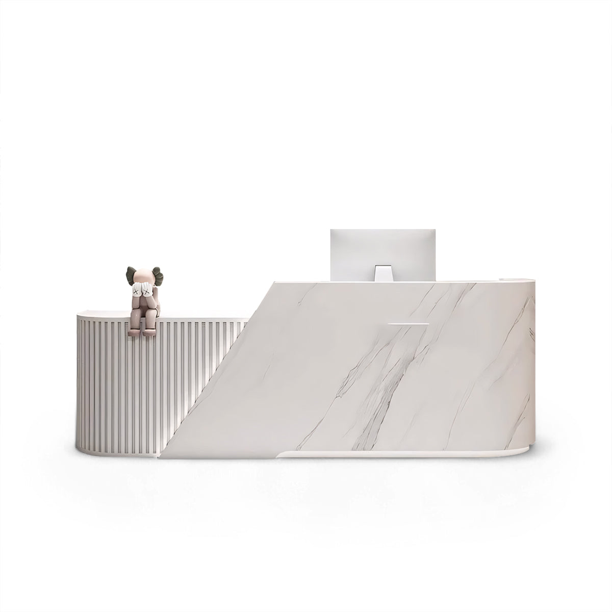 Arc L-Shaped Beauty Salon Cashier Company Reception Desk RD-114