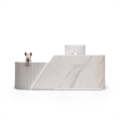 Arc L-Shaped Beauty Salon Cashier Company Reception Desk RD-114