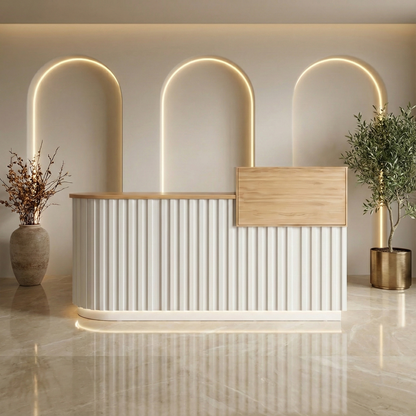 Modern Reception Desk Front Counter Desk Wooden Checkout Table RD-144