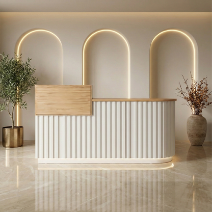 Modern Reception Desk Front Counter Desk Wooden Checkout Table RD-144