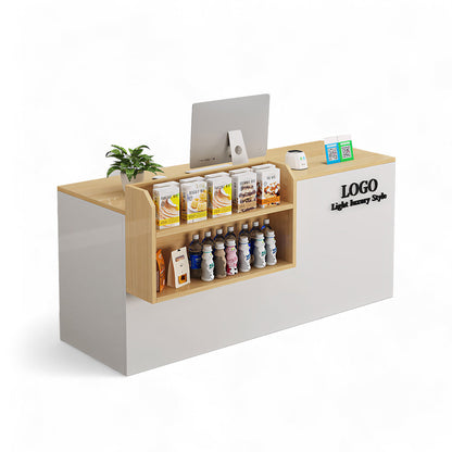 Small Modern Supermarket Counter Clothing Store Reception Desk RD-161
