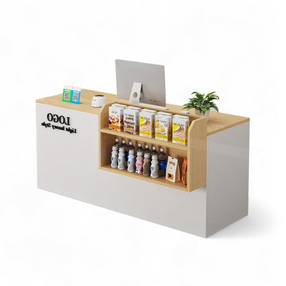 Small Modern Supermarket Counter Clothing Store Reception Desk RD-161