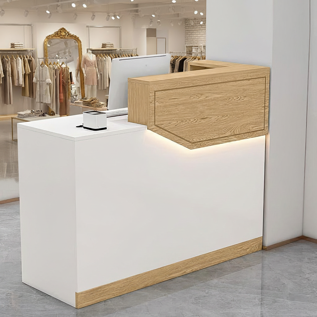 Simple Small Salon Store Restaurant Checkout Reception Desk RD-118