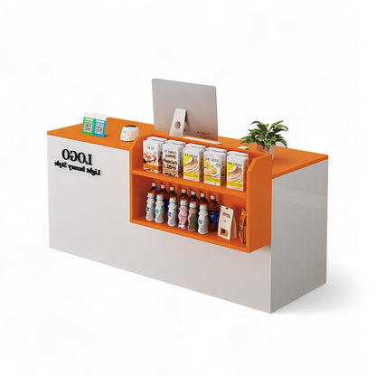 Small Modern Supermarket Counter Clothing Store Reception Desk RD-161