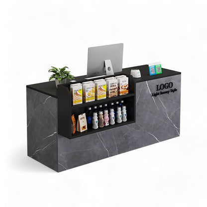 Small Modern Supermarket Counter Clothing Store Reception Desk RD-161