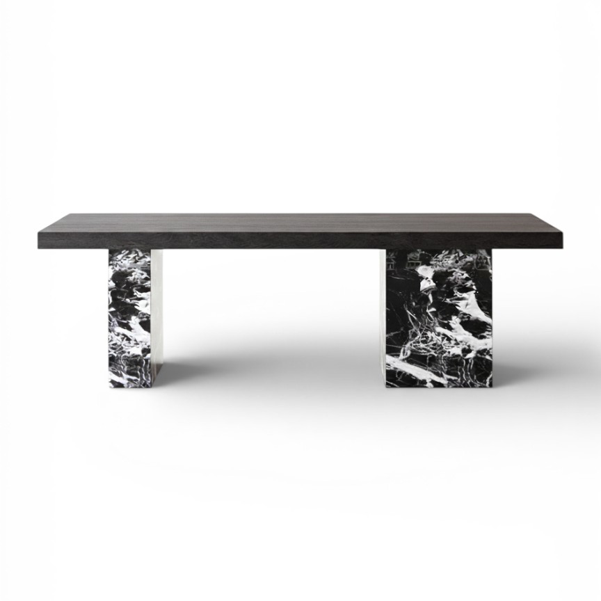High-End Marble-Patterned Sintered Stone Island Table for Home Use IT-110