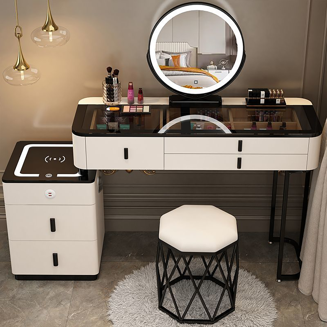 Smart Dressing Table with Wireless Charging DRT-002