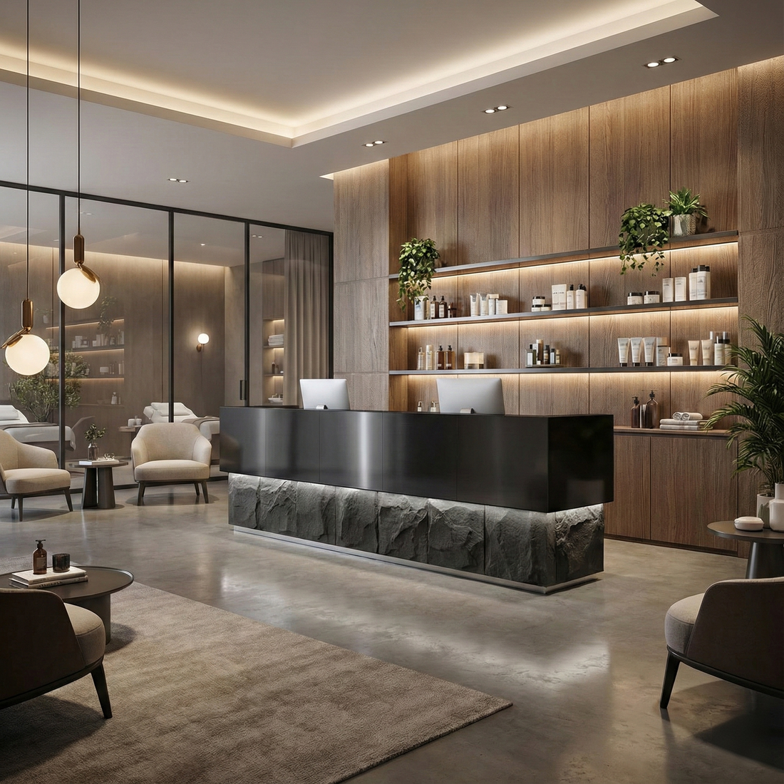 Stainless Steel Cash Register Commercial Front Desk Reception Desk RD-141