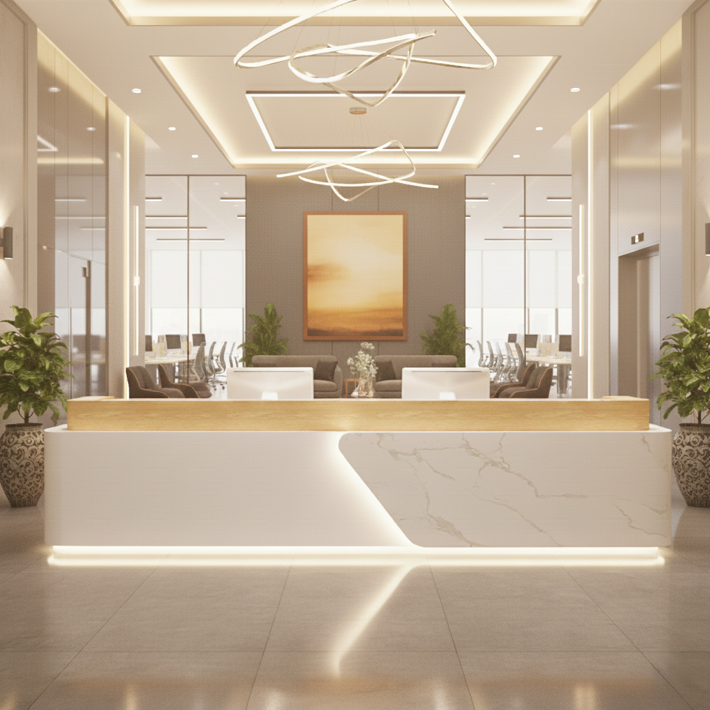 Light luxury Lacquered Reception Desk RD-157