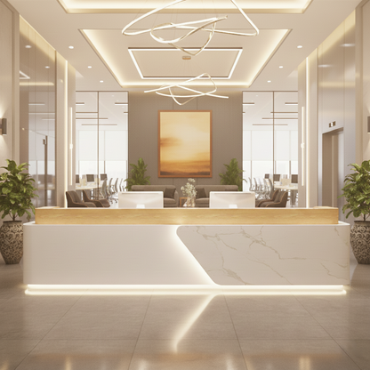 Light luxury Lacquered Reception Desk RD-157