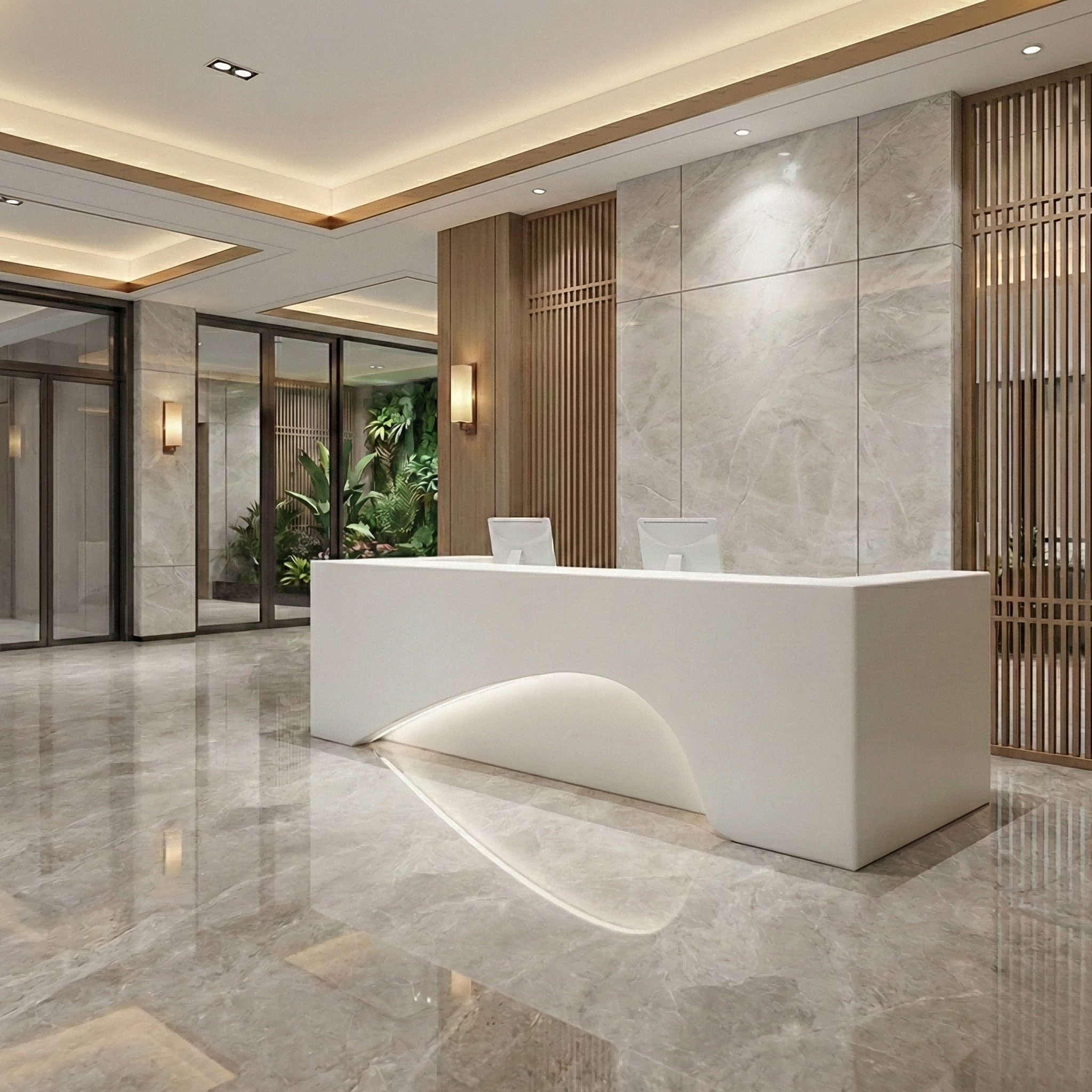 Chic Office Beauty Salon Checkout Counter Reception Desk RD-205