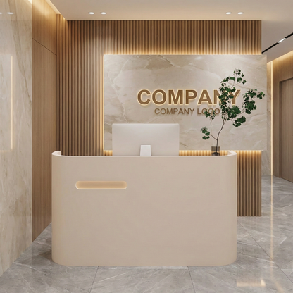 Small Frosted Texture Fashion Store Cashier Reception Desk RD-184