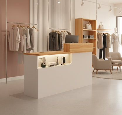(Stock) Chic Small Check Out Counter For Clothing Store Beauty Salon RD-158