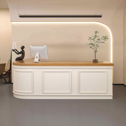 Curved French-Style Corner Desk RD-210