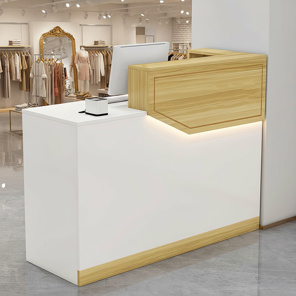 Simple Small Salon Store Restaurant Checkout Reception Desk RD-118