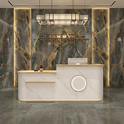 Refined Store Corner Check Out Counter Reception Desk RD-187