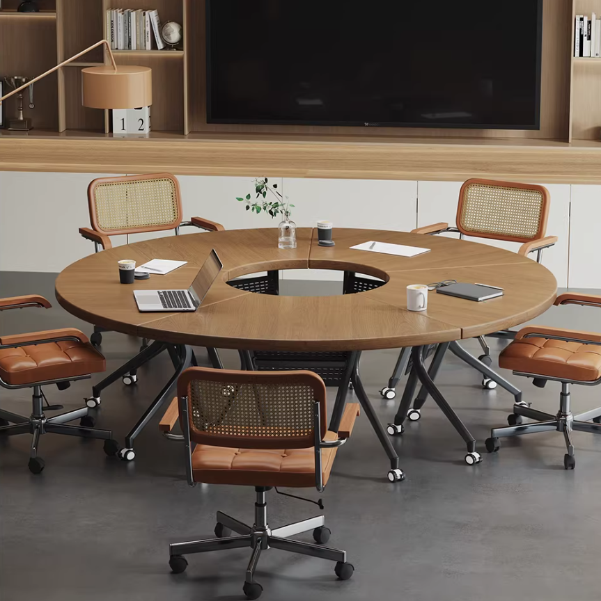 Modular Circular Meeting Table – Modern Flexible Office Training Desk MT-029