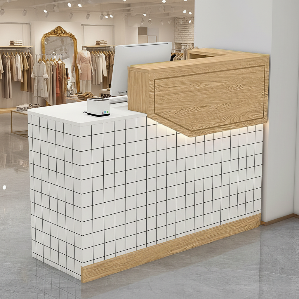 Simple Small Salon Store Restaurant Checkout Reception Desk RD-118