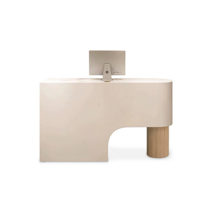 Simple Curved Lacquered Reception Desk RD-162