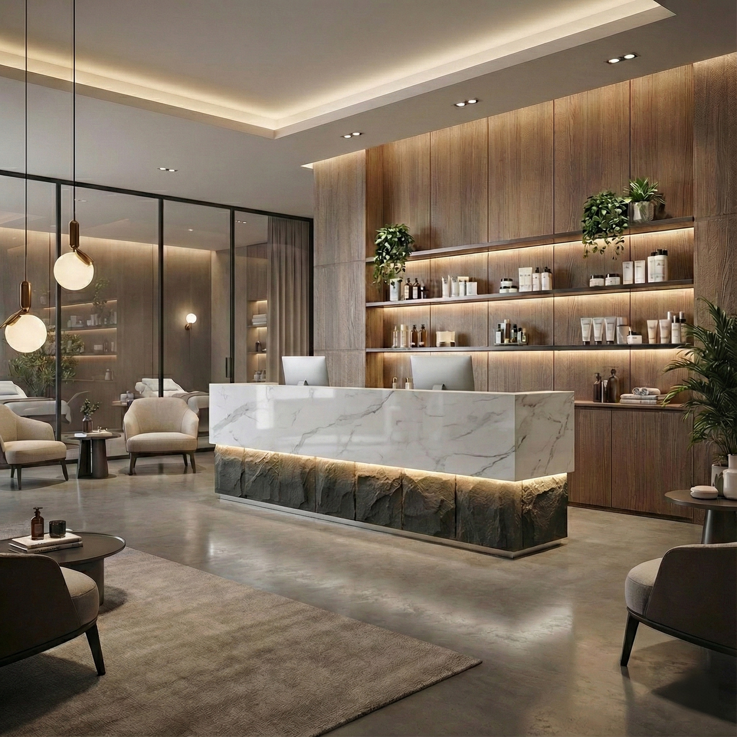 Stainless Steel Cash Register Commercial Front Desk Reception Desk RD-141