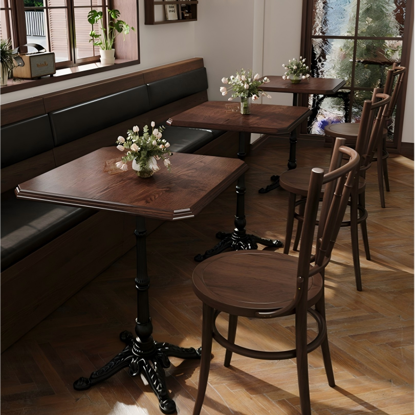 American Vintage Style Café Table for Restaurants, Cafés and Dessert Bars RCT-008