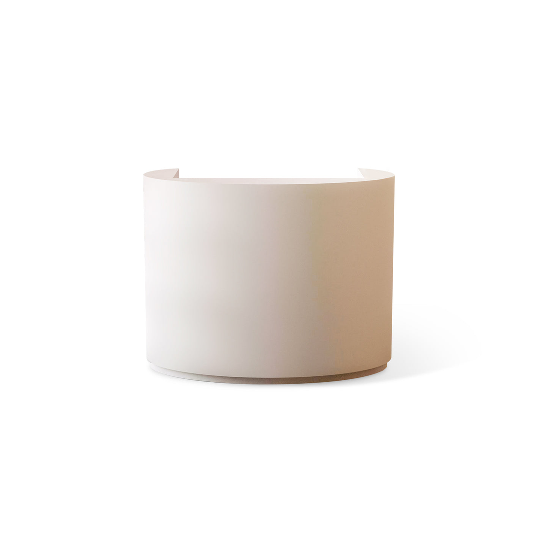 Oval Compact Salon Reception Desk with Drawer RD-137