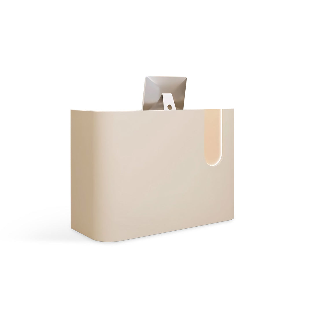 Personalized Curved Tri-Color Clothing Stores Reception Desk RD-163