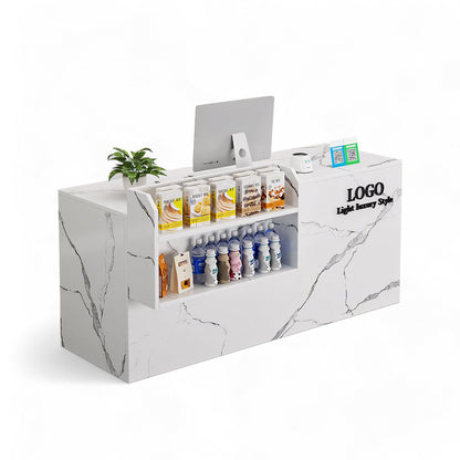 Small Modern Supermarket Counter Clothing Store Reception Desk RD-161