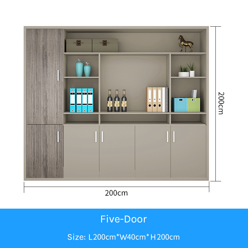 Premium Executive Bookcase – Large Bookshelf &amp; Filing Unit for Professional Workspace EB-008