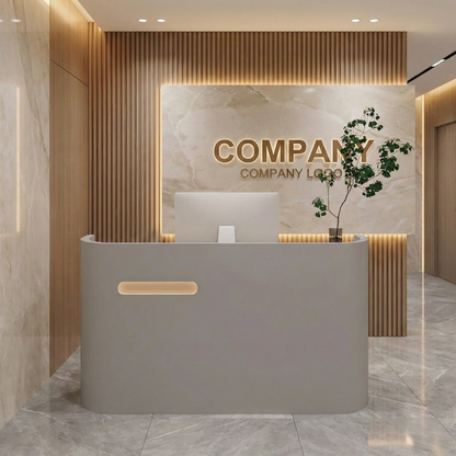 Small Frosted Texture Fashion Store Cashier Reception Desk RD-184