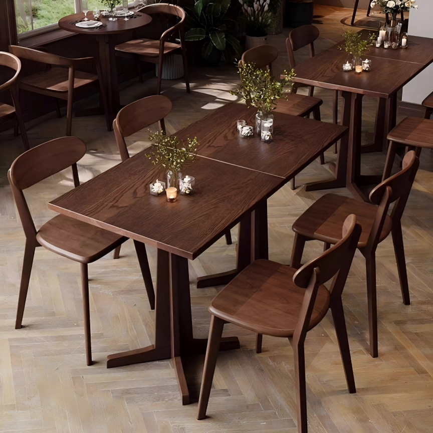 Retro Commercial Café Table &amp; Chair Set – Luxury Bistro Dining Set RCT-002