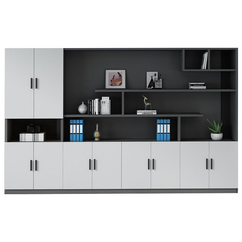 Executive Bookcase – Modern Tiered Office Cabinet EB-013