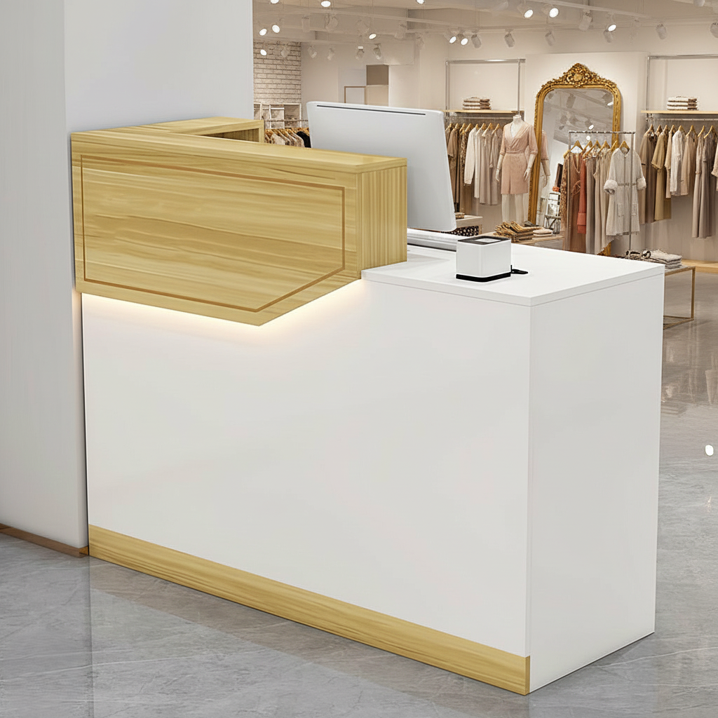 Simple Small Salon Store Restaurant Checkout Reception Desk RD-118
