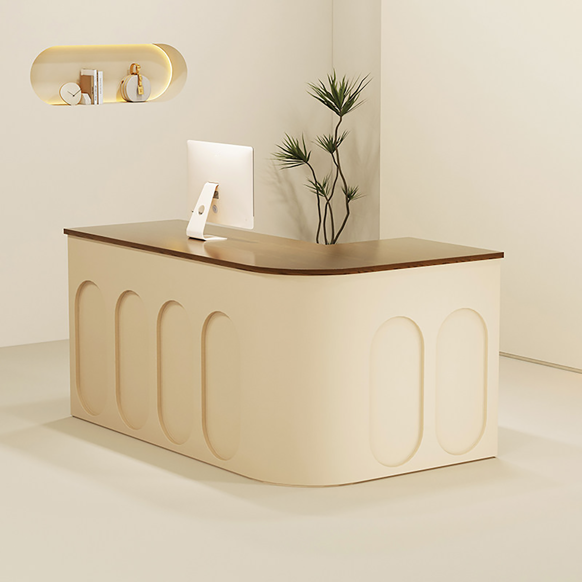 L-Shaped Corner Reception Desk for Multi-Purpose Commercial Spaces RD-211