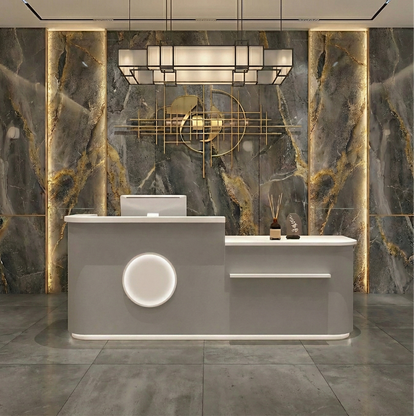 Refined Store Corner Check Out Counter Reception Desk RD-187