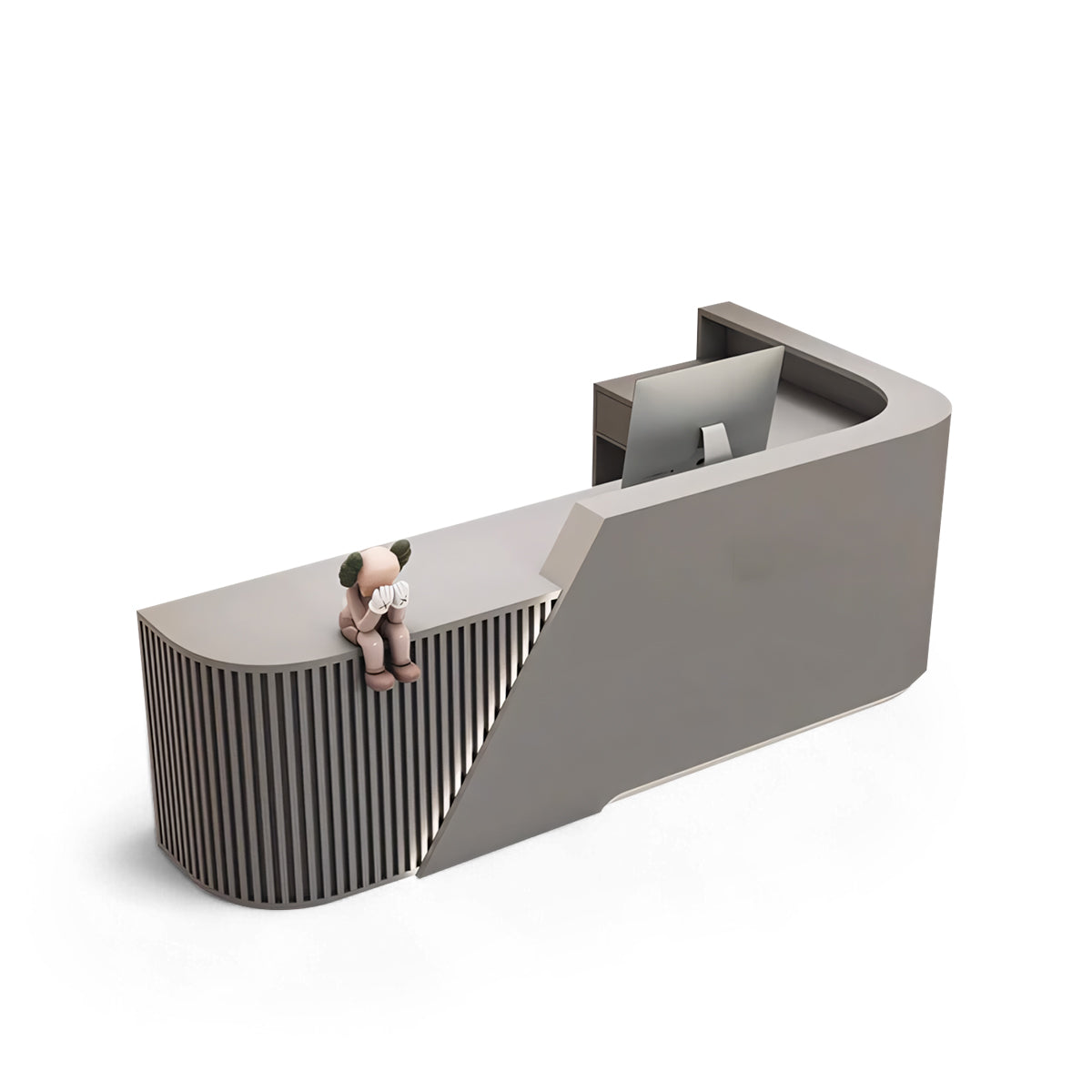 Arc L-Shaped Beauty Salon Cashier Company Reception Desk RD-114