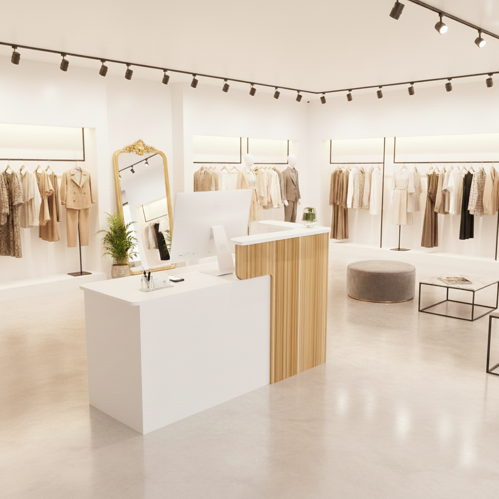 Fashion Small Shop Checkout Counter Reception Desk RD-151